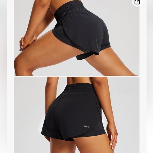 BALEAF Women's Workout Running Shorts 2 in 1 kk. - Picture 1 of 14